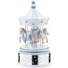Carillon Valenti Bimbo Argento e Legno Celeste _21089 C