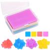 dentedeleao 48 Pezzi Colla per Pittura a Diamante 4 Colori Colla per Pittura Diamante Necessario Accessori Diamond Painting con Scatola di Plastica