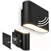 Briloner Applique LED con Sensore Potenza 3W - 3K colore Nero
