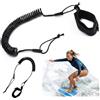 Tkxjry Guinzaglio di sicurezza per tavola da surf, corda elastica per piedi, SUP Leash Coiled Surfboard, per Stand Up Paddle Board, guinzaglio di sicurezza per tavola da surf, kayak
