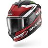 Shark, Casco Moto Integrale D-SKWAL 3 FIRSTLAP Black Red Green KRG, XS