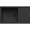 Elleci Lavello Elleci Incasso 1 vasca 86×50 Unico 410 Keratek Black LKU41086BKM