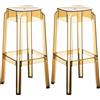 CLP set di 2 sgabelli Fox, trasparente