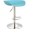 CLP Sgabello da bar Anaheim in plastica cromata