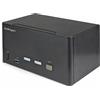 StarTech.com Switch KVM a 2 porte DisplayPort - 4K 60 Hz UHD HDR - Switch KVM DP 1.2 con hub USB 3.0 a 2 porte (5 Gbps) e 4 porte USB 2.0 HID, audio - Hotkey - TAA