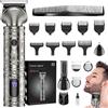 forever speed Tagliacapelli Speed Profi, set completo 6 in 1 per uomo: tagliacapelli, rifinitore per capelli, rifinitore per barba, trimmer di precisione, display LED