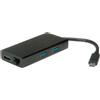 ITB ROS3251 replicatore di porte e docking station per laptop USB 3.2 Gen 1 (3.1 Gen 1) Type-C Nero