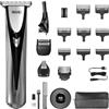 WAHL Elite Groom Tagliacapelli multifunzione, senza fili, 8 accessori, pettine regolabile, 150 min., argento/nero