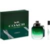 Coach Set Coach: Verde, Eau de Toilette, per uomo, 100 ml Verde, Eau de Toilette, per uomo, 10 ml