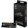 MSI SPATIUM M452, SSD PCIe 4.0 NVMe M.2 da 1 TB, capacità: 1 TB, interfaccia: M.2, velocità di trasferimento: 3600 MB/s