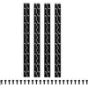 PATIKIL 16x1.2 Pollice Cerniera Continua Per Pianoforte, 4 Pezzi Cerniera Continua In Acciaio Inossidabile 304 Con Fori Per Porta Cancello Pianoforte Scatola Di Legno Armadio Barca, Nero