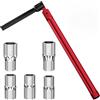 Fousenuk 13 mm Chiavi a Bussola Adattatore 8-12 mm, Chiave Rubinetto Lavello, Chiavi per Rubinetto Sottolavello, Chiave a Tubo, Utensile per L'installazione dei Rubinetti, per Lavabo, Bagno, Cucina