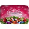 A.Monamour Tappetino per Il Bagno Antiscivolo Assorbente Morbido Sfondo Rosso Rosa Buon Natale Felice Anno Nuovo Decorazione Per Le Vacanze Lavabile Tappeto Tappetini Doccia Cucina Zerbino 40x60cm