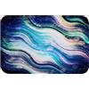 A.Monamour Tappetino per Il Bagno Antiscivolo Assorbente Morbido Strisce Iridescenti Con Stelle Texture Di Sfondo Oceano Art Tappeto Tappetini Doccia Passatoia da Cucina Zerbino Cameretta 40x60cm