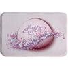 A.Monamour Tappetino per Il Bagno Antiscivolo Assorbente Morbido Romantico Uovo Di Pasqua Rosa Sfondo Floreale Vacanza Lavabile Tappeto Tappetini Doccia Passatoia da Cucina Zerbino 40x60cm