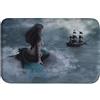 A.Monamour Tappetino per Il Bagno Antiscivolo Assorbente Morbido Sirena Fantasy E Il Pirata A Vela Lavabile Tappeto Tappetini Doccia Passatoia da Cucina Zerbino Tappeti Cameretta 40x60cm