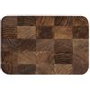 A.Monamour Tappetino per Il Bagno Antiscivolo Assorbente Morbido Blocchi Di Legno Tagliati A Croce Struttura Di Legno Fondo Di Legno Rustico Lavabile Tappeto Tappetini Doccia Cucina Zerbino 40x60cm