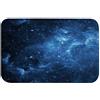 A.Monamour Tappetino per Il Bagno Antiscivolo Assorbente Morbido Stampa D'Arte Astratta Dello Spazio Esterno Della Galassia Dell'Universo Del Cielo Stellato Blu Tappeto Tappetini Doccia Cucina 40x60cm