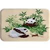 A.Monamour Tappetino per Il Bagno Antiscivolo Assorbente Panda Cinese Tradizionale Che Mangia Bambù Verde A Tema Animale Lavabile Tappeto Tappetini Doccia Passatoia da Cucina Zerbino Tappeti Cameretta