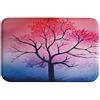 A.Monamour Tappetino per Il Bagno Antiscivolo Assorbente Morbido Albero Astratto Pittura Ad Acquerello Sfondo Rosa Stampa Lavabile Tappeto Tappetini Doccia Passatoia da Cucina Zerbino 40x60cm