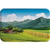 A.Monamour Tappetino per Il Bagno Antiscivolo Assorbente Casa Rurale In Un Paesaggio Collinare Di Montagna Campo Verde Bosco Lavabile Tappeto Tappetini Doccia Cucina Tappeti Cameretta 40x60cm