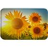 A.Monamour Tappetino per Il Bagno Antiscivolo Assorbente Morbido Campo Di Girasoli Sole Splendente Estate Natura Scenario Lavabile Tappeto Tappetini Doccia Passatoia da Cucina Zerbino 40x60cm