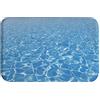 A.Monamour Tappetino per Il Bagno Antiscivolo Assorbente L'Acqua Blu Brillante Increspa Le Onde Nella Trama Dell'Acqua Della Piscina Tappeto Tappetini Doccia Passatoia da Cucina Zerbino Tappeti