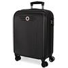MOVOM Rigida Valigia Da Cabina 55 Cm Unisex Adulto, Nero, 40x55x20 Centimeterss