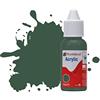 Humbrol Flacone contagocce Acrilico Vernice n. 116 US Verde Scuro Opaco
