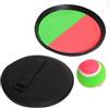 Blue Sky - Set di 2 Racchette da Spiaggia Catch Ball - Catch Ball - Gioco di Racchette - 040716A - Verde - Velcro - 18,5 cm x 18,5 cm - Giocattolo per Bambini e Adulti - A Partire dai 3 Anni