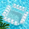 Sunshine smile 2 pezzi Amaca Gonfiabile Piscina, Letto Galleggiante 4 in 1 Facile Gonfiabile per Adulti,Letti Galleggianti, Amaca Gonfiabile,Sdraio Sedia Pieghevole Portatile per Adulti Bambini,Piscina Mare Spiaggia