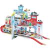 Hape Mega Set Treno Cosmocity - Città Multilivello con Accessori e Piste Ferroviarie