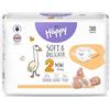 NATURAL WOOL DISTRIBUTION HAPPY PANNOLINI 3-6 KG MINI TAGLIA 2 38 PEZZI