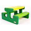 LITTLE TIKES Grande Tavolo Pic-Nic con Panche Evergreen - Tavolo da Gioco per Bambini