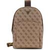 GUESS borsa a tracolla Milano Sling Bag Beige/Brown marrone chiaro
