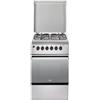 De Longhi Cucina a libera installazione DL554EX2 a 4 fuochi e forno elettrico in acciaio inox da 50 cm