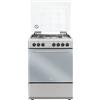 De Longhi Cucina a libera installazione DL664EX a 4 fuochi e forno elettrico in acciaio inox da 60 cm