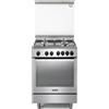 De Longhi Cucina a libera installazione PEMX 64 LSG a 4 fuochi con forno elettrico multifunzione in acciaio inox da 60 cm