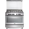 De Longhi Cucina a libera installazione PEMX 96 SG a 5 fuochi e forno elettrico multifunzione in acciaio inox da 90 cm