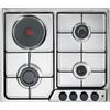De Longhi Piano cottura a gas con piastra elettrica FFI 36 ER in acciaio inox da 58 cm