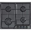 De Longhi Piano cottura a gas FFN 46 ASV finitura nero da 58 cm