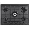 De Longhi Piano cottura a gas FFN 57 ASV finitura nero da 68 cm