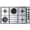 De Longhi Piano cottura a gas FLA 49 RD in acciaio inox da 86 cm
