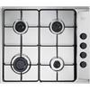 De Longhi Piano cottura a gas FLI 46 ASV in acciaio inox da 58 cm