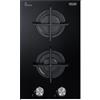 De Longhi Piano cottura a gas NSL 230 NC in vetroceramica nero da 30 cm