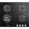 De Longhi Piano cottura a gas NSL 460 NCM in vetroceramica nero da 60 cm