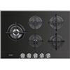 De Longhi Piano cottura a gas NSL 575D NCM in vetroceramica nero da 75 cm