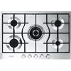 De Longhi Piano cottura a gas SLF 575 LX in acciaio inox da 75 cm