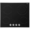 De Longhi Piano cottura a piastre radianti PVC 61 FK in vetroceramica nero da 60 cm