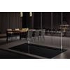 Airone Cappa downdraft Botticelli Full Glass finitura vetro nero con vetro trasparente da 90 cm - Senza motore